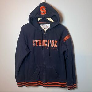 Vintage Syracuse University Full Zip Sweat Jacket Womens XL Navy Blue Sweatshirt